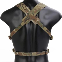 Tactical Micro Chest Vest Mini Style Tactical Chest Rig Multifunctional Camouflage Chest Rig for Unisex Outdoor Tactical Chest Rig Vest Camouflage Hunting Tactical Chest Rig With Magazine Pouch Tactical Camouflage Chest Rig