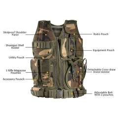 Hot Selling Adjustable Tactical Assault Vest 600D Encryption Polyester Lightweight Tactical Training Vest for OutdoorKids Training Vest Children's Adjustable Outdoor Vest Jacket durable outdoors Clothing Assault Vest