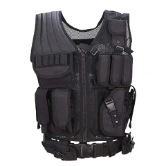 Hot Selling 600D Encrypted Nylon Fabric Training Vest Breathable Tactical Vest for Outdoor Hunting Training Vest  Training Vest Children Adjustable Outdoor Clothing multifunctional Wear-resistant Training Vest