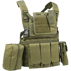 Customized Outdoor Tactical Vest Adjustable Camouflage Chest Rig with Pouches Multifunctional Training Vest Chest Rig Nylon Tactical Vest Rig with Adjustable Shoulder Straps Tactical Hunting Chest Rig Utility Tactical Vest Chest Rig for Men and Women