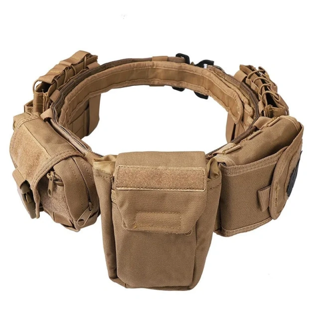Adjustable Modular Equipment High Density Material Tactical Belts for Men Tactical Heavy Duty Belts Utility Belt with Pouches  Lightweight Outdoor Training Belt Suit Security Multi-function Tactical Belt Multi-purpose Waist Bag tactic Waist Belts