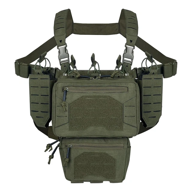 High Quality Tactical Chest Rig Quick Release Multifunctional Tactical Vest with Multi-Pockets Outdoor Chest Rig for Tactical Wholesale Price Tactical Equipment Chest Rig Outdoor Tactical Safety Chest Rig Camo Tactical Hunting Chest Rig