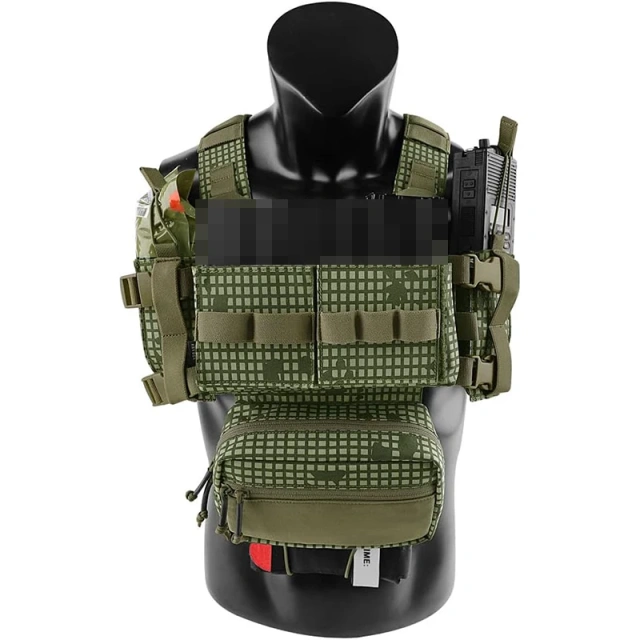 High Quality Tactical Vest Gear Chest Rig Tactical Micro Chest Rig Outdoor Training Security Chest Rig Custom Logo Camouflage Tactical Gear Harness Tactical Chest Rig Bag Outdoor Hunting Tactical Vest Recon Chest Rig