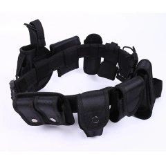 Adjustable Training Durable Nylon Security Belt Patrol Duty Durable Multifunctional Waist Equipment Set  Adjustable Hiking Durable Camping wear-resistant Tactical Duty Belt Outdoor Fashionable High Quality Utility Belt With Pouches