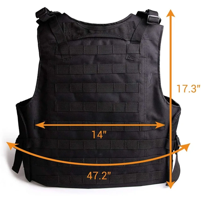Durable Wholesale Tactical Training Vest High Quality Breathable Hunting Vest for Outdoor Adjustable Tactical Vest  Polyester Adjustable Sports Vest 600D Encryption Lightweight Assault Vest  Games Training