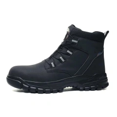 Durable Waterproof Tactical Safety Boots Outdoor Men Work Boots Anti-smash Stab-resistant Safety Oxford wear-resistant Boot Winter Boots Men Women Tactical Warm Plush Snow Boots Comfortable Outdoor High Top Cotton Shoes Non-slip Ankle Oxford Boots