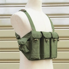 Tactical Pouch Chest Rig Multifunctional Camouflage Tactical Vest High Quality Tactical Chest Vest Wholesale Outdoor Tactical Gear Chest Rig Bag Multi-Functional Training Vest Tactical Chest Rig Pouch with Strap