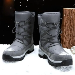 Durable Unisex Snow Oxford Boots Warm Push Mid-Calf Boots Waterproof Non-slip Fashionable Winter Boots Tactical Warm Shoes Durable Military Sport Shoes Outdoor Hiking Boots Work Safety Boot  Tactical Boots Desert Waterproof Oxford Hiking Boots