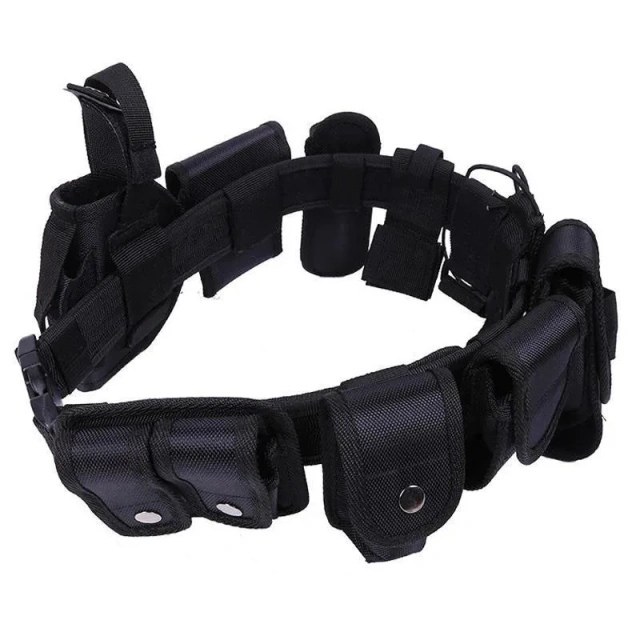 Quick-release Buckle Multifunctional Duty Belt Adjustable Tactical Lumbar Support Utility Belts Casual Duty Waist Cover  Durable Sports Men Wear-resistant Adjustable Training Hiking Hunting Tactical Stretch Web Nylon Belt