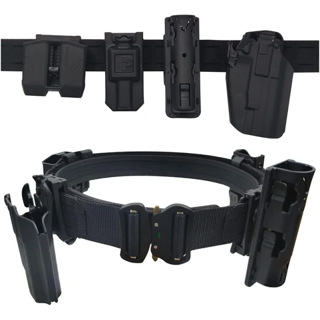 Outdoor Sport Enthusiasts High Duty Multi-functional Waterproof Utility Tactical Belt Premium Duty Belt Kits Riggers Belts  Lightweight Training Pouch Tactical Belt Security Personnel Climbing Outside sport enthusiasts Duty Belts Outside Duty Belts