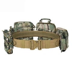 Outdoor Mountaineering Polyester Tactical Belt Outdoor Training Use Hunting Accessories Training Tactical Belts Duty Belt  Wear-resistant Ratchet Belt multifunctional Nylon Web Training Tactical Belt with Automatic Slide Buckle