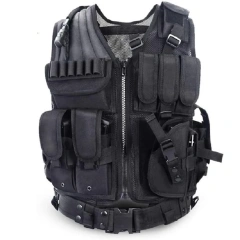 Training Vest Paintball Adjustable Soft Vest  Men Hunting Training Chest Rigs Training outdoors Breathable Paintball Holster Harness Bag Vest  Sports Training equipment Training Vest Fight Light Mini stab-proof Sports Training vest