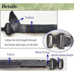 High Quality Wholesale Wear-resistant Tactical Durable Duty Belts Adjustable Training Wholesale Molle Belts  Tactical Security Duty Equipment Multifunctional Security Belts Hunting Duty Utility Belts Holster with Pouches Sets Training