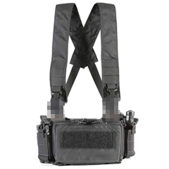 Wholesale Outdoor Tactical Chest Rig Vest Bag MICRO Tactical Vest Chest Rig Top Quality Tactical Harness Chest Rig Tactical MOLLE Chest Rigs with Magazine Pouch Harness Tactical Chest Rigs for Hunting Tactical Plate Carrier Vest