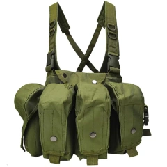 Hot Sale Multifunctional CAMO Vest for Training Lightweight Camouflage Tactical Chest Rig Vest Adjustable Training Chest Rig Customized Tactical Chest Rig Outdoor Camouflage Carrier Chest Rig Chest Rig Tactical Hunting Chest Rig Vest