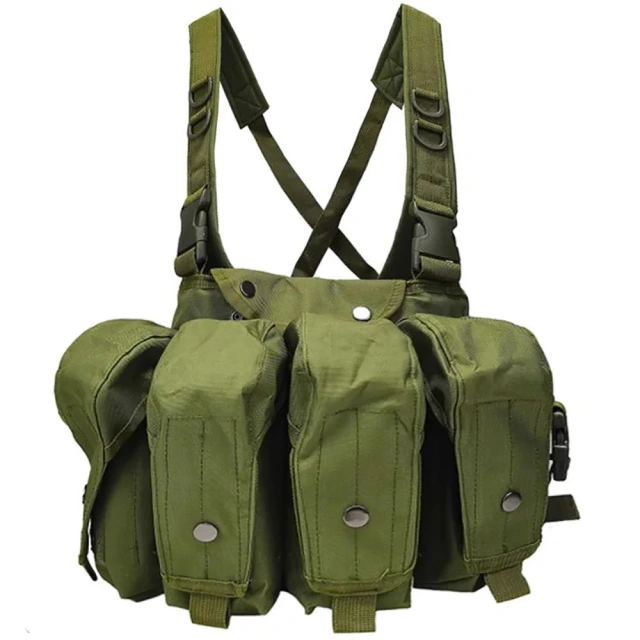 Hot Sale Multifunctional CAMO Vest for Training Lightweight Camouflage Tactical Chest Rig Vest Adjustable Training Chest Rig Customized Tactical Chest Rig Outdoor Camouflage Carrier Chest Rig Chest Rig Tactical Hunting Chest Rig Vest
