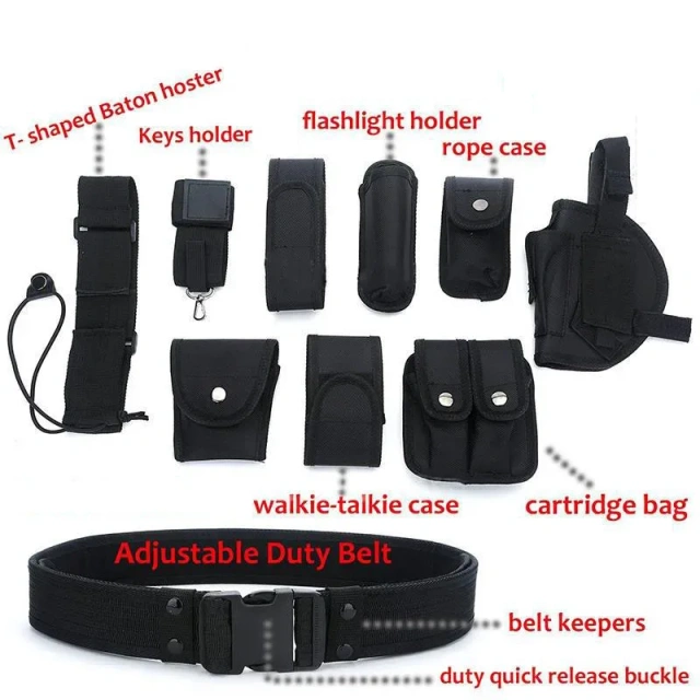 Outdoor Multi-functional Mountaineering Hunting Pouches Utility Tactical Belt Heavy Duty Nylon Equipment Tactical Belts  Durable Adjustable Waterproof Wear-resistant Slim Belt Sports Training durable outdoors Tactical Belts