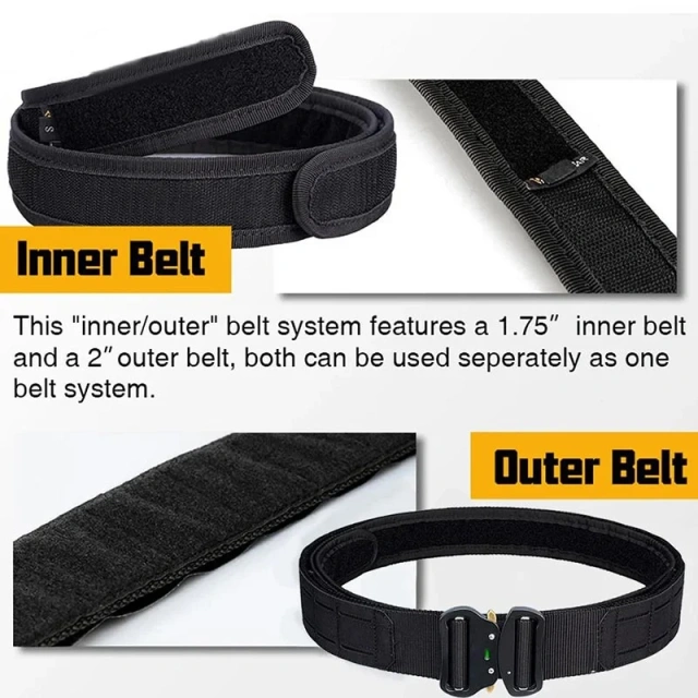 Quick-release Multi-functional Premium Buckle Tactics Belt Mountaineering Duty Outdoor Tactical Multifunctional Belt  Adjustable Nylon Training durable Tactical Men Belt Webbing Canvas Outdoor Web Belt with Plastic Buckle