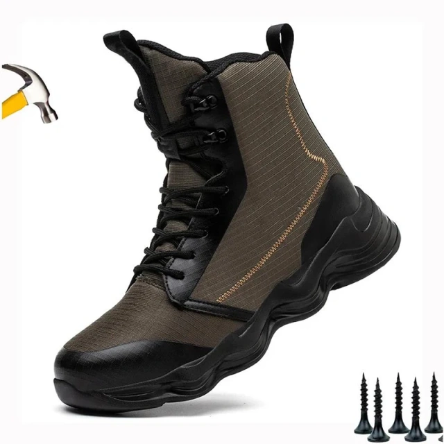 Durable Outdoor wear-resistant multifunctional Tactical Oxford Ankle Botas Work Shoes Oxford Upper Desert Wear-resistant Boots Durable Camouflage Oxford Boots for Men Autumn Platform Boots Outdoor High-top Shoes Tactical Men Ankle multifunctional Boots