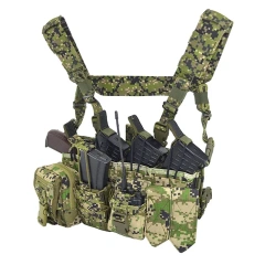 Training Molle Chest Rig Wagner Russian Durable Vest  Training Vest Adjustable Quick Release Modular Splash-Proof Training Vest for Breathable Paintball Outdoor Training Training Vest Assault Training Vest Ultra-Light Breathable for Outdoor Sports