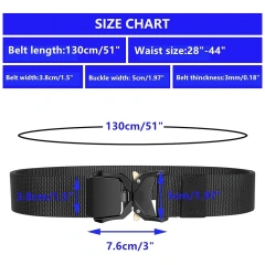 Waterproof Multifunctional Tactical Belt Riggers Belts Heavy Duty Quick-Release Aluminum Alloy Buckle Tactical Belt  Heavy duty High Density Durable Hunting Material Tactical Belt with Pouches Duty Belts Outdoor Work wear-resistant Belts