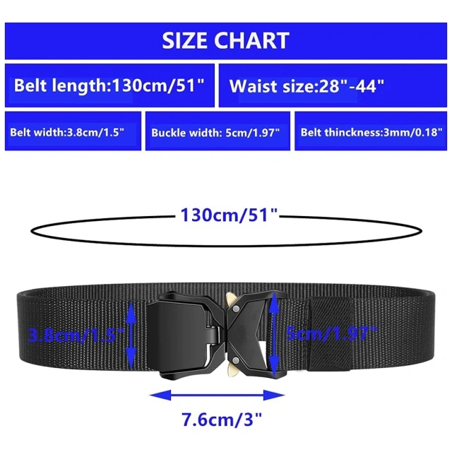 Waterproof Multifunctional Tactical Belt Riggers Belts Heavy Duty Quick-Release Aluminum Alloy Buckle Tactical Belt  Heavy duty High Density Durable Hunting Material Tactical Belt with Pouches Duty Belts Outdoor Work wear-resistant Belts