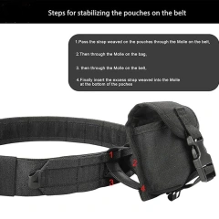 Wholesale Multifunctional Adjustable Modular Equipment Tactical Belt Adjustable Premium Duty Belt Quick-Release with Pouches  Adjustable multifunctional Training Tactical Belt Large Size Nylon Web Belt with Heavy Duty Quick Release Buckle