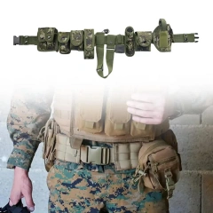 Duty Utility Tactical Belts Security Personnel Outdoor Enthusiasts Officers Premium Mountain Climbing Hiking Duty Belt with Bag  Hot selling Wear-resistant Lightweight Wholesale Tactical Belt Adjustable Training Hunting Durable Tactical Belt
