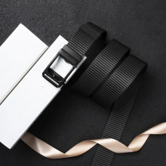 Wear-resistant Lightweight Nylon Web Work Belt with Automatic Slide Buckle Adjustable Men's Ratchet Tactical Belt  High Quality Premium Adjustable Tactical Duty Belt Set High density Material Nylon Adjustable Quick-Release Tactical Belt