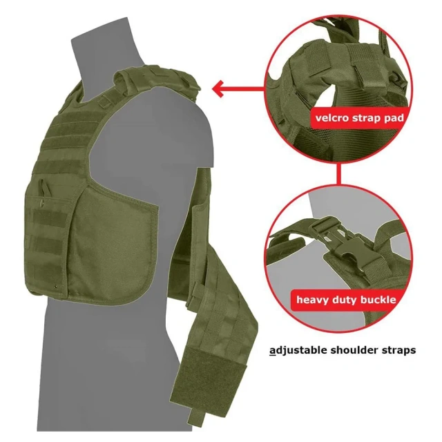 Wholesale Fashionable Outdoor Wear-Resistant Training Vest Lightweight Durable Training Vest  Adjustable Hiking Training Vest Adjustable Training durable Wear-resistant Sports Training Vest Chest Rig stab-proof Training vest