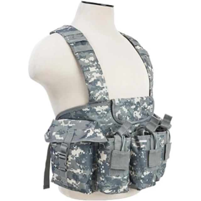 Heavy Duty Tactical Gear Chest Rig Bags for Outdoor Camouflage Tactical Vest Outdoor Tactical Chest Rig Custom High Quality Tactical Chest Rig Breathable Tactical Training Vest Camouflage Tactical Chest Rig