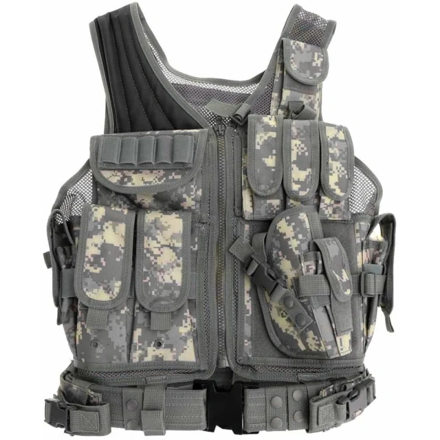 High Quality Tactical Training Vest Outdoors Breathable Assault Vest for Training Adjustable Tactical Hunting Vest Adjustable Training Outdoor Breathable Vest Training Adjustable Fit Adult Training equipment Sports security vest