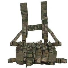 Tactical Chest Rig Harness Vest Good Quality Tactical Vest Rig Bag with Magazine Pouch Tactical Chest Rig Bag Best Selling Tactical Gear Camouflage Molle Chest Rigs Durable Tactical Chest Rig Outdoor Harness Tactical Rig Vest