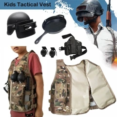 Hot Selling Kids Training Vest Adjustable Nylon Tactical Vest Outdoor Game Tactical Hunting Vest for Children  high-quality Durable Wear-resistant Light Chest Rig Training Adjustable Training durable outdoors security Training vest