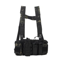 Wholesale Outdoor Tactical Harness Chest Rig High Quality Training Vest Chest Rig Utility Tactical Rig Pouch for Chest military Tactical Chest Harness Vest Rig Good Quality Tactical Chest Pack Pouch Universal Tactical Chest Rig