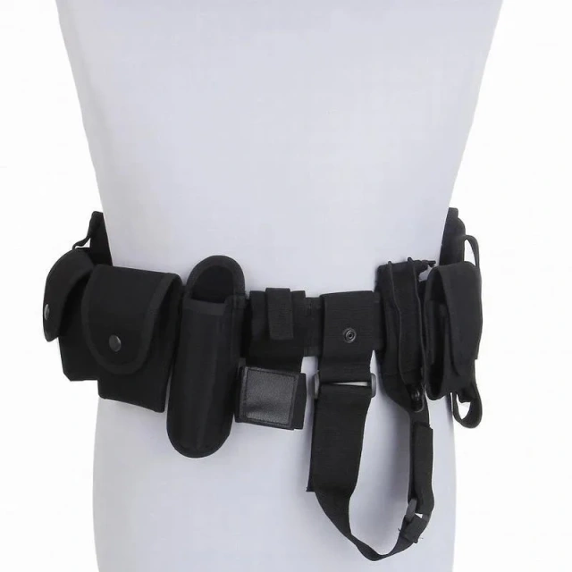 High Duty Detachable Multifunctional Tactical Security Duty Belt High Density Material Holster Pouch Set Utility Kit Belt  Universal Mountaineering Outdoor Tactical Waist Pack Real Multi-Functional Combination Belt Equipment tactic Waist Belt