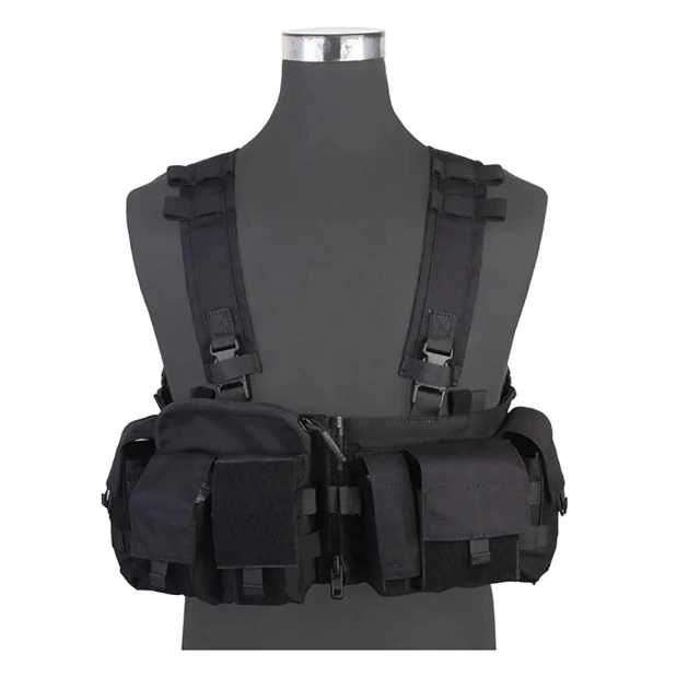 Custom Tactical Chest Rigs with Magazine Pouch Heavy Duty Camo Harness Tactical Vest Durable Tactical Chest Rig military Tactical Chest Rig Harness Outdoor Tactical Camouflage Chest Rig Heavy Duty Tactical Pouches Chest Rig