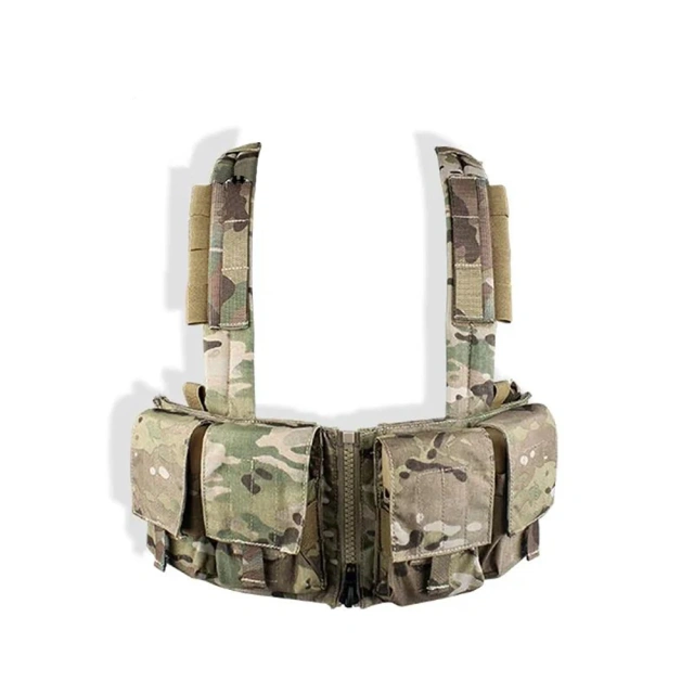 Lightweight Tactical Gear Vest Protective Tactical Chest Rig Tactical Chest Rig With Mag Pouch MOLLE Hunting Vest Hot Selling Camouflage Chest Rig Harness with Pouch Magazine Camouflage Molle Chest Rigs Hunting Tactical Chest Vest