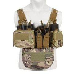 Customized Hunting Apparel Nylon Tactical Chest Rig Vest with Magazine Pouch Molle System Tactical Chest Rig Tactical Equipment Chest Rig Vest Tactical Carrier Chest Rig with Magazine Pouch Outdoor Tactical Hunting Vest