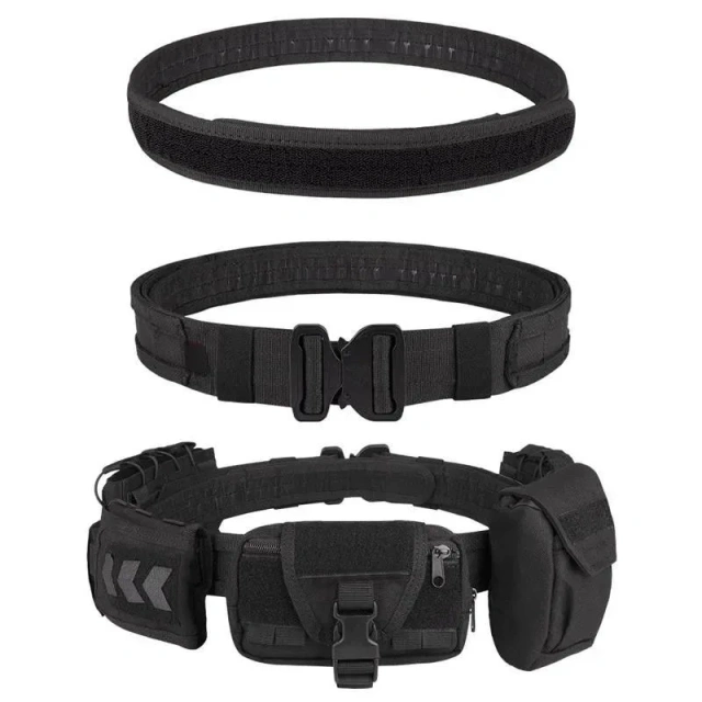 Multifunctional Tactical Waist Bag Outdoor Climbing Storage Hiking Hunting Tactical Pouch Unloading Training Belt Pocket Bag  Hot selling Breathable Wear-resistant sports Tactical Duty Belts sports Casual Outdoor Nylon Webbing Belt