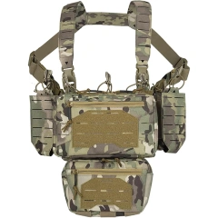 Tactical Gear Chest Rig Adjustable Detachable Tactical Modular Vest with Mag Pouch Tactical Micro Chest Rigs Outdoor Camouflage Tactical Vest Good Quality Tactical Training Vest Tactical Chest Rig with Magazine Pouch