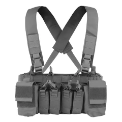 Wholesale Tactical Equipment Camouflage Chest Rig Harness Tactical Molle Rig Vest Hunting Tactical Chest Vest military Outdoor Tactical Vest Adjustable Camouflage Chest Rig with Pouches Multifunctional Training Vest Chest Rig
