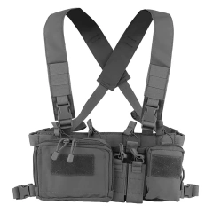 Top Selling Tactical Gears Chest Vest Lightweight Tactical Modular Chest Rig with Mag Pouch Multifunctional Tactical Rig military Tactical Chest Rig Equipment Gear Camo Tactical Vest Rig Heavy Duty Tactical Chest Harness MOLLE Rig