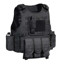 Hot Selling Fashion Waterproof Tactical Vest Adjustable Assault Training Vest for Outdoors Breathable Tactical Vest high-quality durable Training Vest Polyester Oxford Hunting Fishing Cross Draw Vest Training