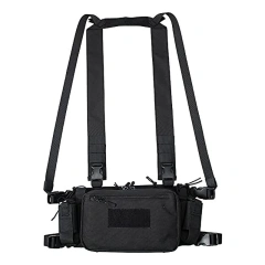 Best Selling Outdoor Tactical Vest Gear Lightweight Training Chest Rig Heavy Duty Tactical Camouflage Chest Rig  Field Tactical Chest Vest MOLLE System Tactical Chest Rig Camouflage Harness Vest Tactical Chest Rig