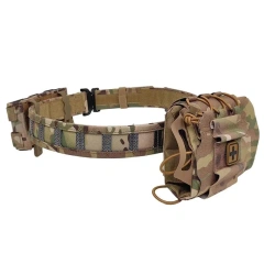 High Quality Durable Multifunctional Modular Equipment Outdoor Sport Enthusiasts Tactical Belt Hunting Belt with Medical Pouch  High Quality Men Fashionable multifunctional Tactical Belt Wear-resistant Durable Stretch Nylon Web Tactical Belt