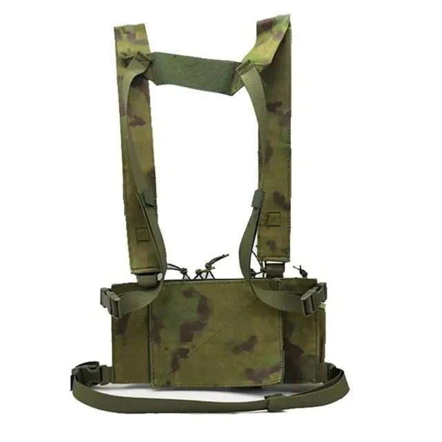 Hunting Accessories Harness Tactical Rig Vest Heavy Duty Camo Tactical Rig Multipurpose Tactical Chest Rig military Tactical Equipment Chest Rig Heavy Duty Tactical Vest Safety Chest Rig Outdoor Training Rig