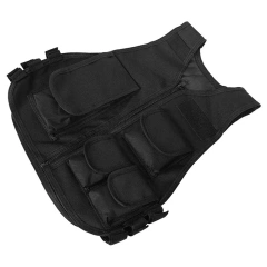 Durable Wholesale Tactical Vest Breathable Lightweight Assault Vest for Outdoor Adjustable Hunting Breathable Training Vest outdoors security Training Vest Children Cross Draw Vest stab-proof Sports Training vest