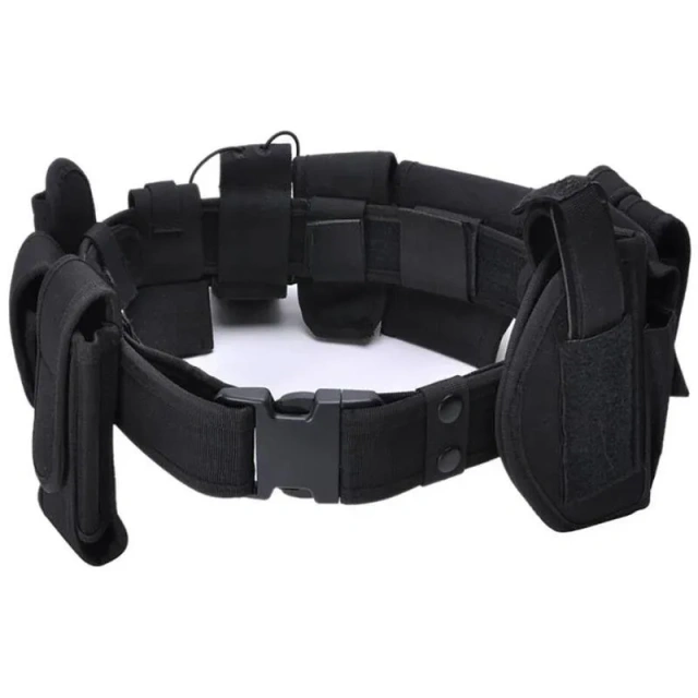 Outdoor Tactical Multi-functional Waist Belt Practical Mission Waist Support Bag Hunting Training Equipment Tactic Waist Belt  Wear-resistant Lightweight Men's Tactical Belt Heavy Duty Webbing Adjustable Nylon Belts with Metal Buckle
