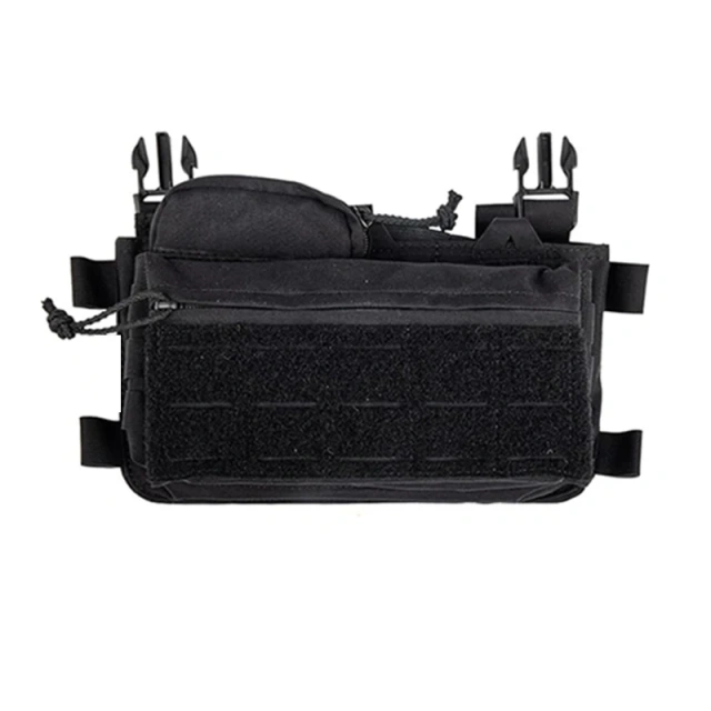 Tactical Chest Rig Tactical Molle Micro Chest Rigs Adjustable Detachable Tactical Modular Chest Rig Vest with Mag Pouch Customized Outdoor Tactical Gear Chest Rig Tactical Molle Vest Pouch Bag Carrier Camouflage Tactical Chest Rig